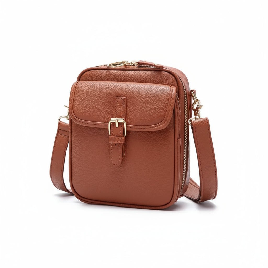 SecureStyle | Sleek Crossbody Bag with Customizable Strap & Ample Space