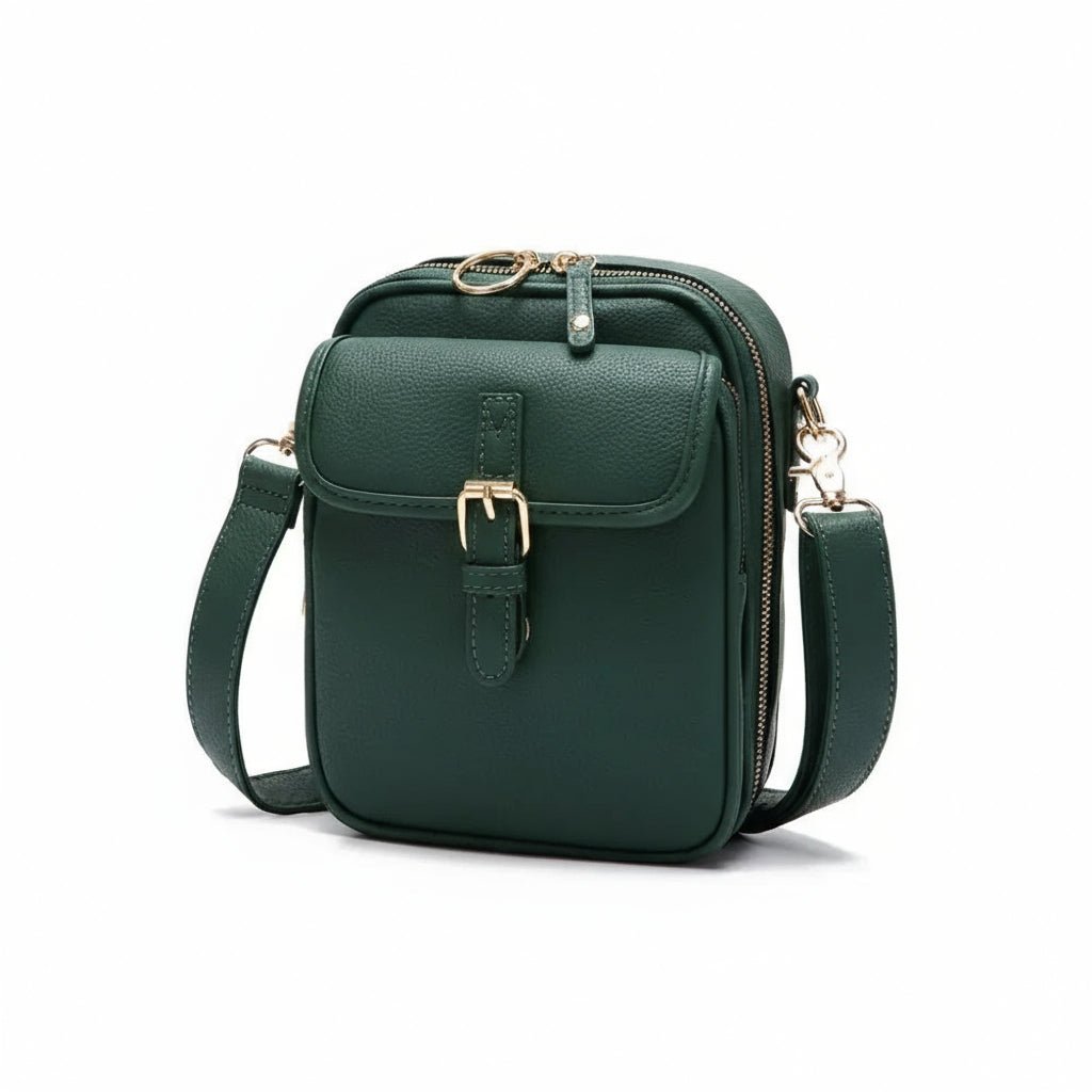 SecureStyle | Sleek Crossbody Bag with Customizable Strap & Ample Space