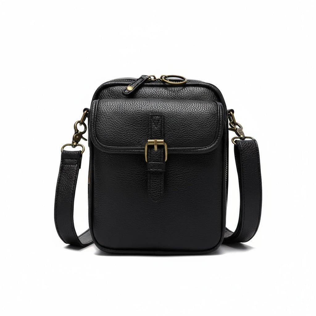 SecureStyle | Sleek Crossbody Bag with Customizable Strap & Ample Space