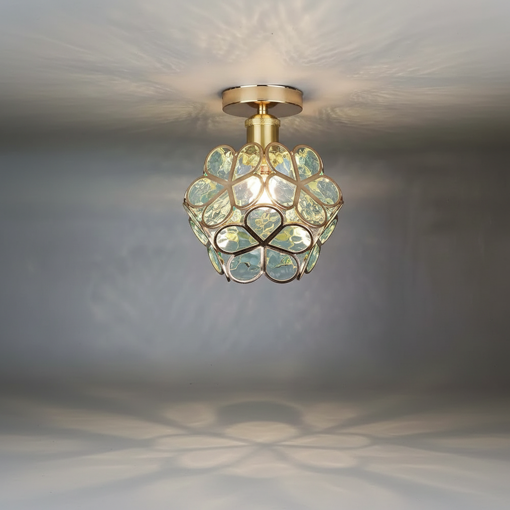 Glass Ceiling Light Fixture - Elegant Illumination