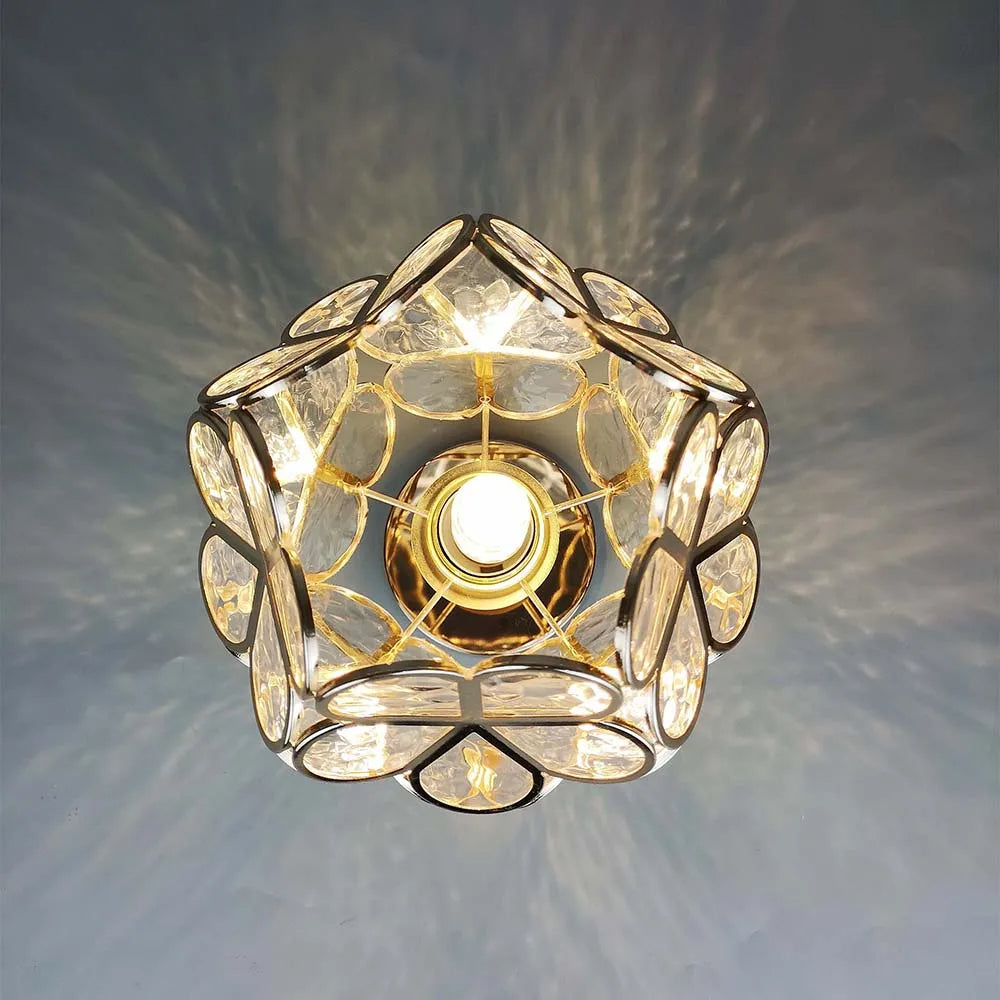 Glass Ceiling Light Fixture - Elegant Illumination