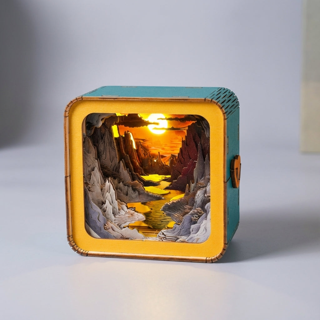 Tabletop Decorative Scene Box - SolaceCube