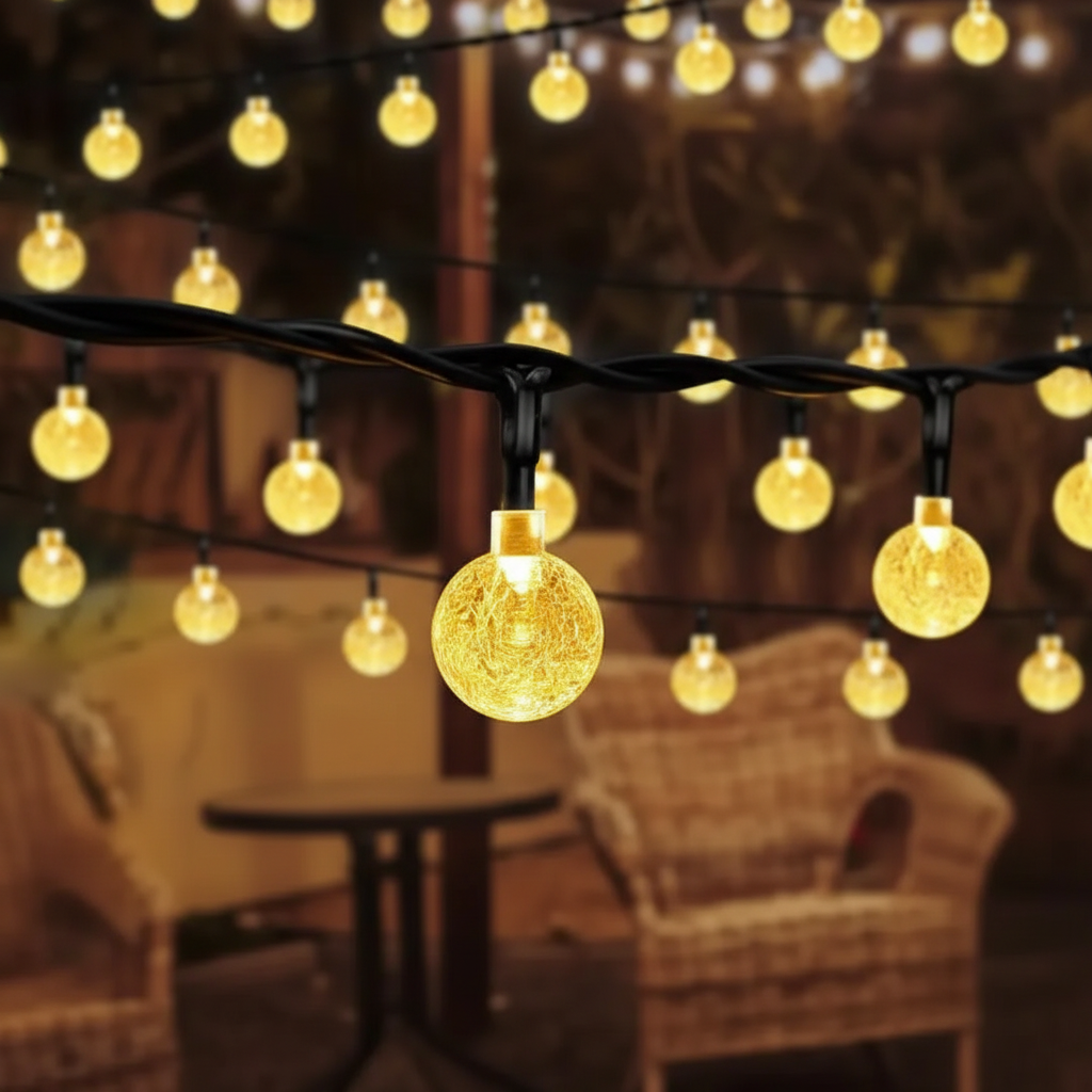 Weather-Resistant Decorative Globe String Lights