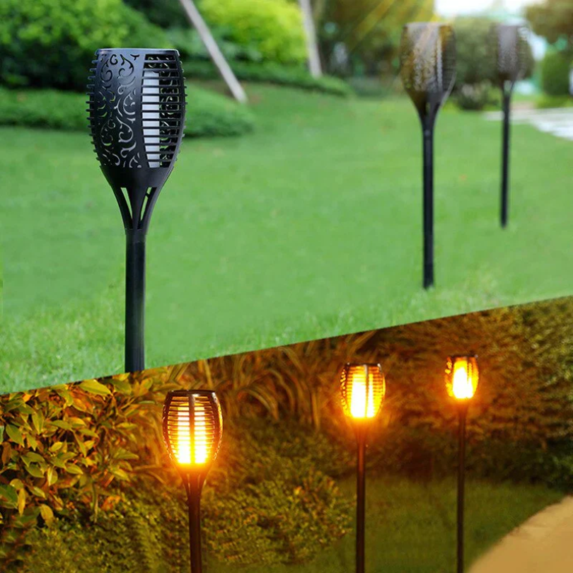 Solar-Powered LED Decorative Torch