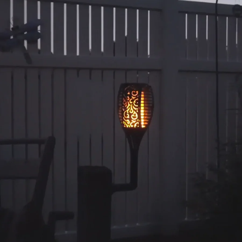 Solar-Powered LED Decorative Torch