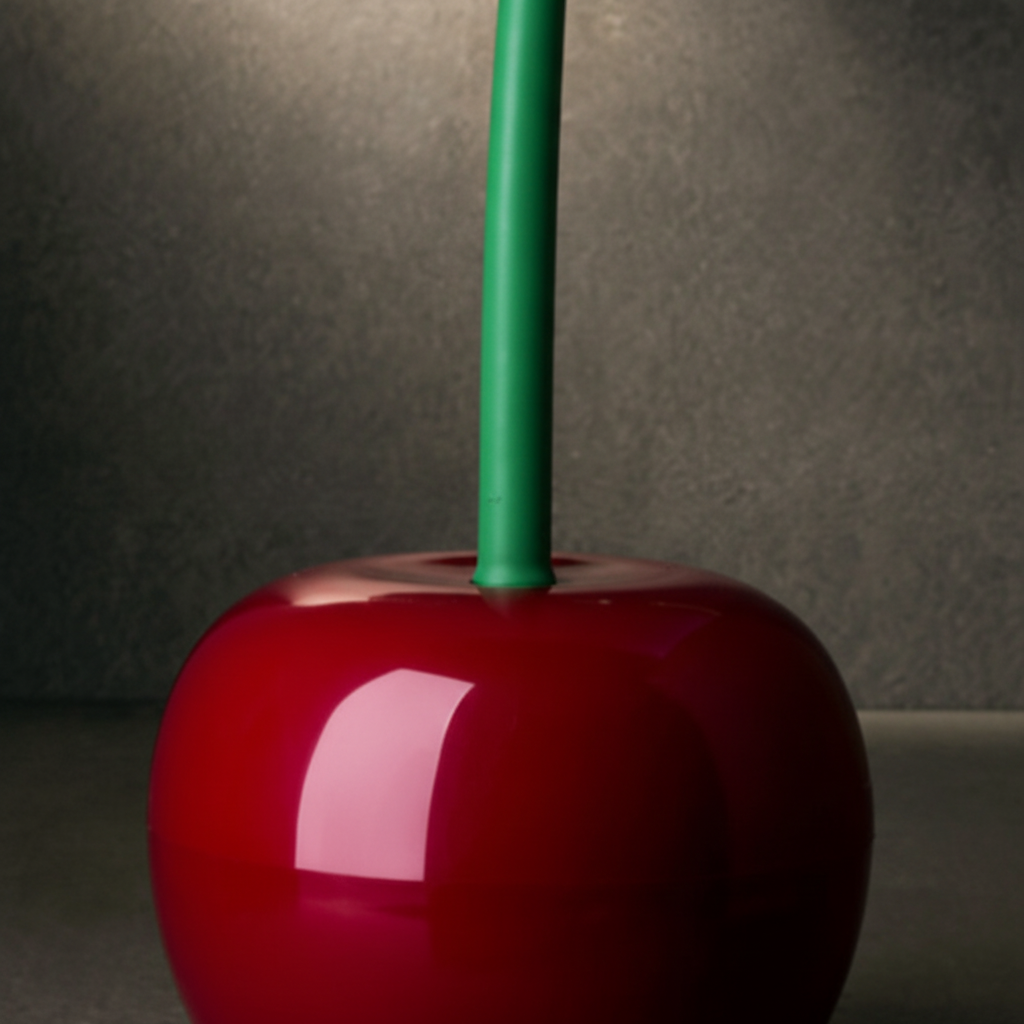 Plastic Toilet Brush - Cherry Red Cleaning Tool
