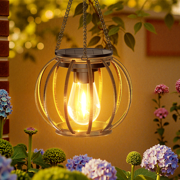 LumoSphere – Solar-Powered Hanging Garden Light