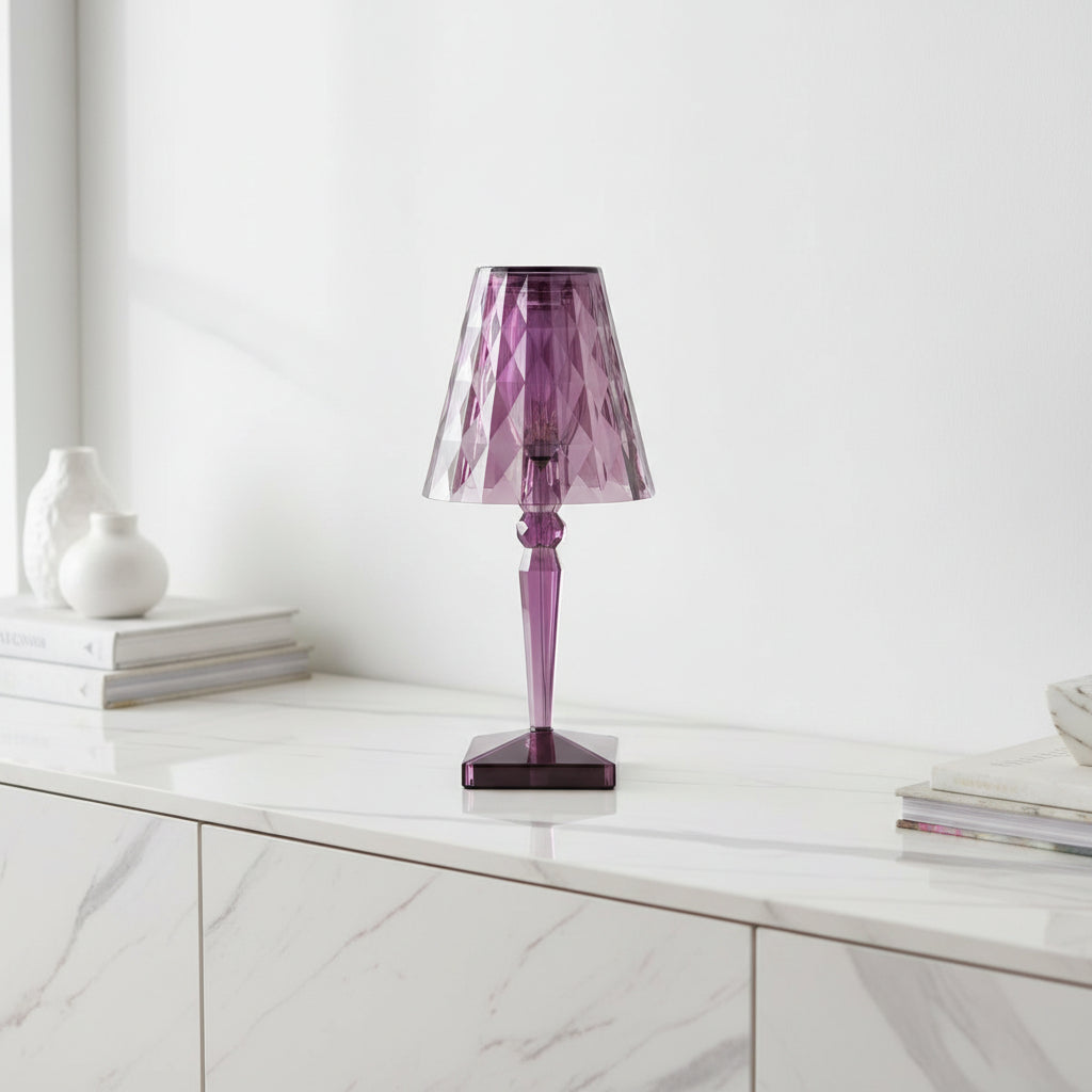 Rechargeable Gemstone Table Light for Modern Living Spaces