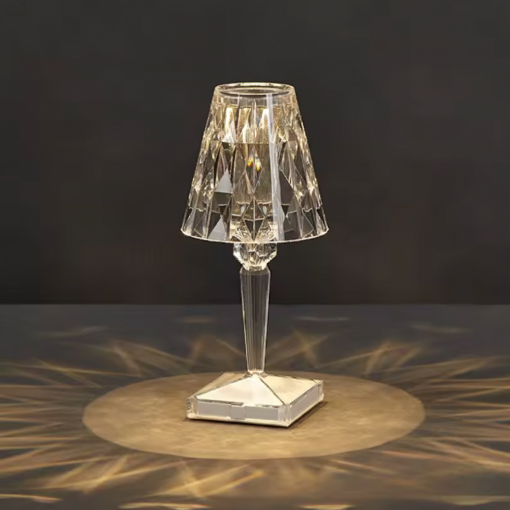 Rechargeable Gemstone Table Light for Modern Living Spaces