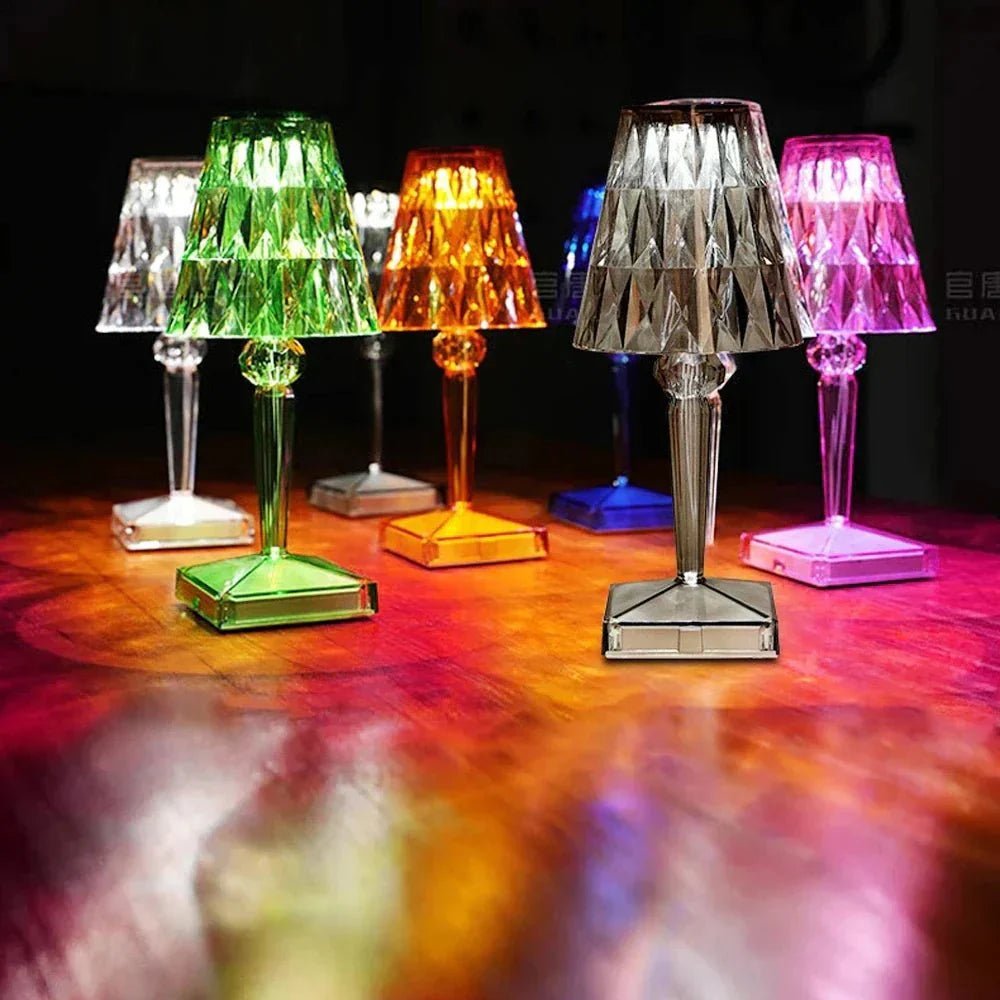 Rechargeable Gemstone Table Light for Modern Living Spaces