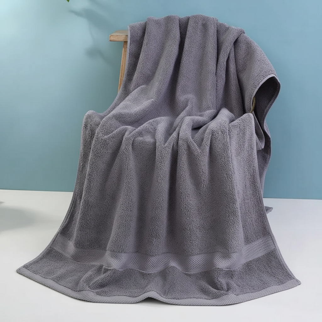 Soft Cotton Bath Towels - Absorbent and Cozy