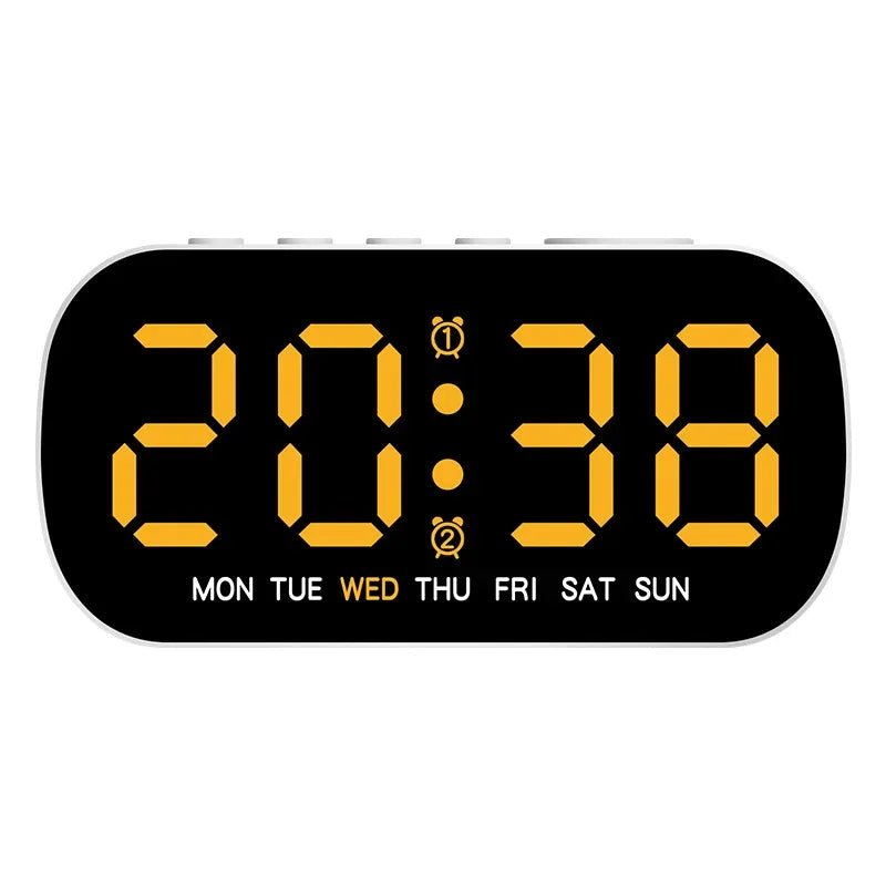Smart USB Alarm Clock with Dual Alarms and Temperature Display