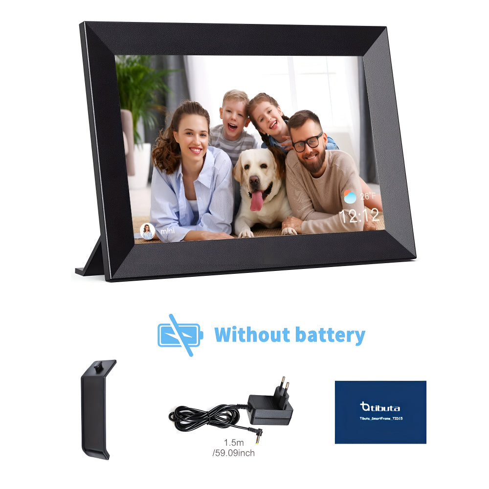 WiFi-Enabled Touchscreen Photo Display with Slideshow Function