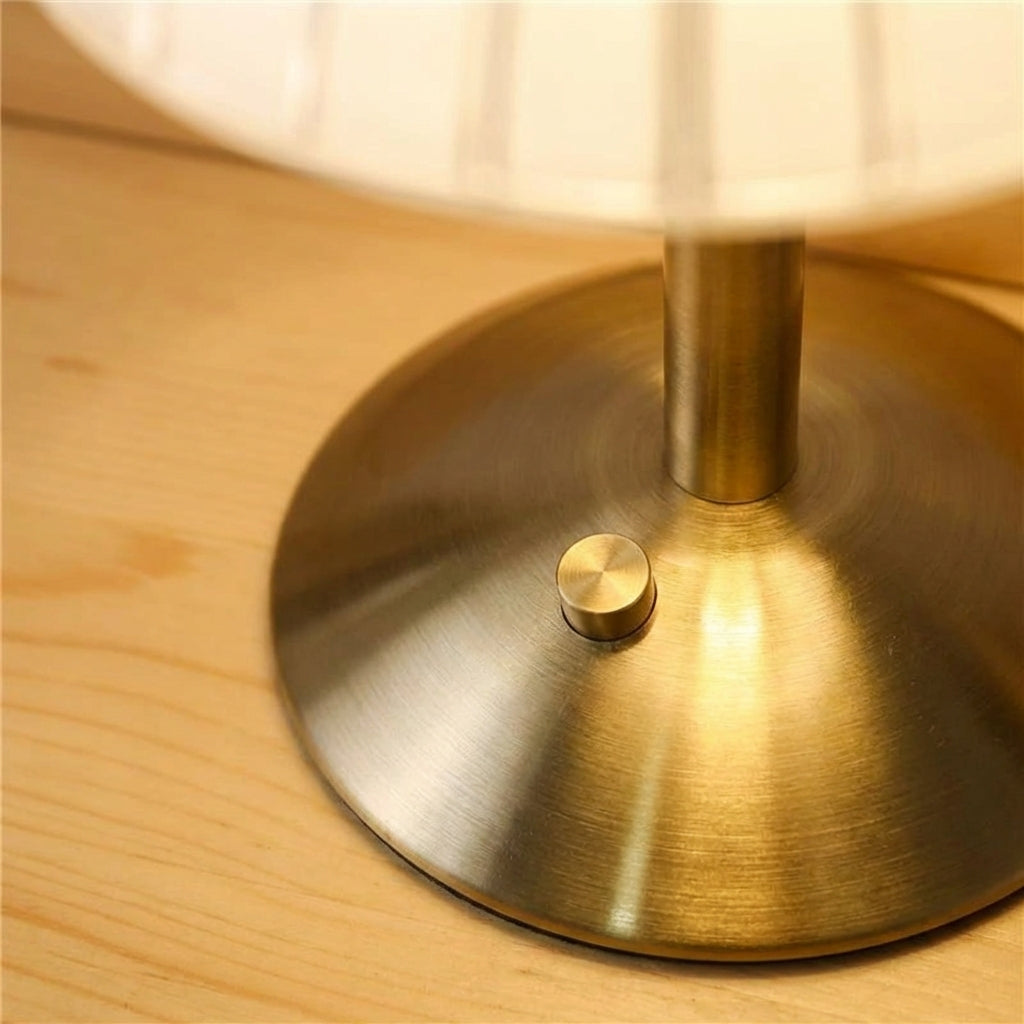 Adjustable Brightness Cordless Desk Light - Crystal Design
