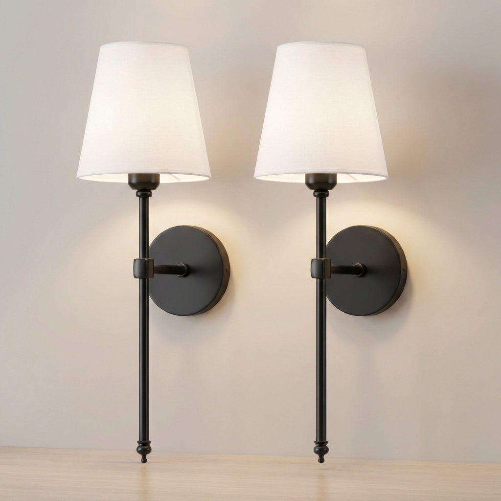 Elegant Remote-Controlled LED Wall Lights for Easy Setup