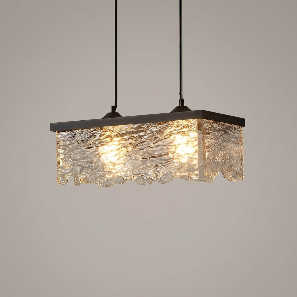 Adjustable Glass Pendant Light Fixture