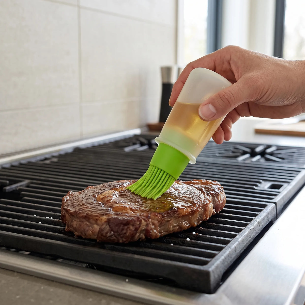 Kitchen Pastry Brush with Dispensing Feature