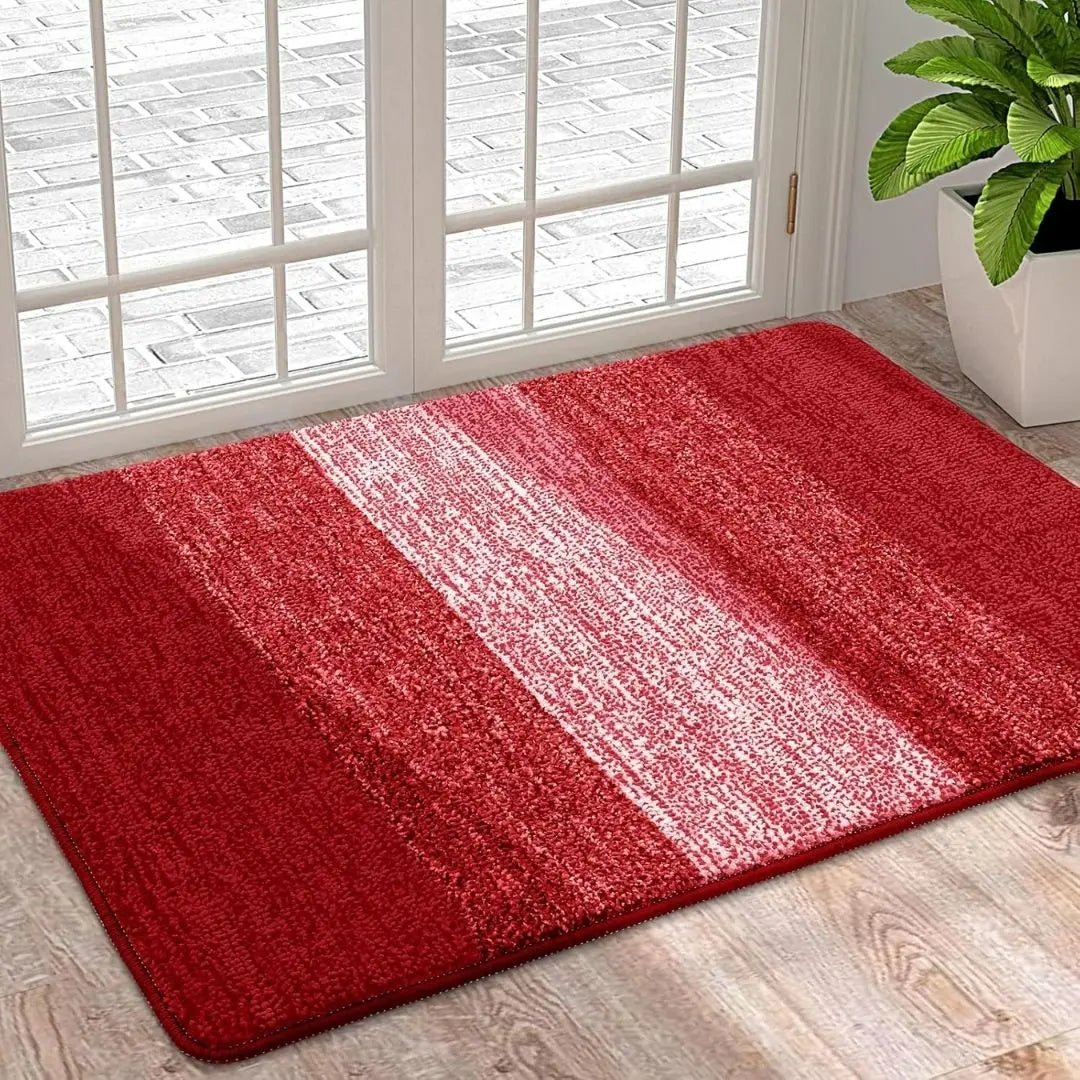 Stylish Rectangular Entry Mat with Striped Design