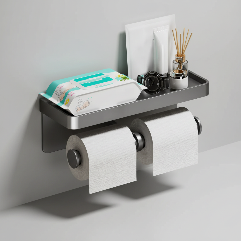 Paper Holder for Double Rolls - Convenient Storage Solution