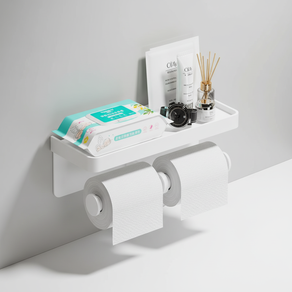 Paper Holder for Double Rolls - Convenient Storage Solution