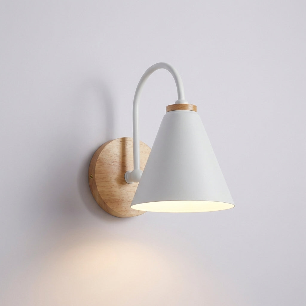 Cone Shade Wall Light - Downward Design