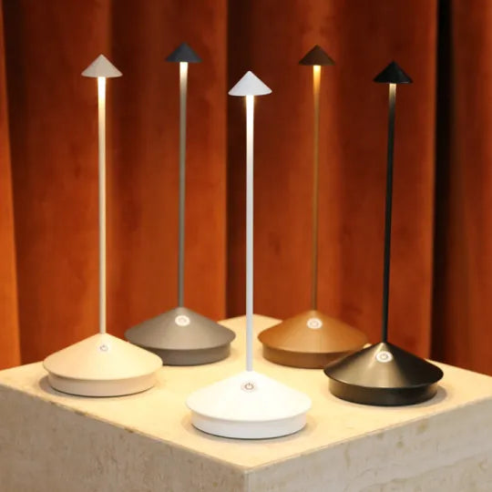 Modern Table Lamp with Wireless LED Lighting