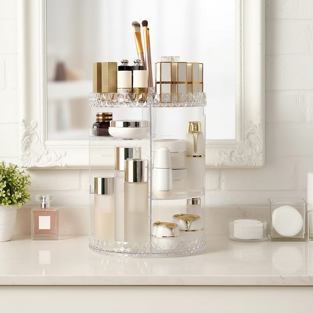 Spinning Acrylic Storage Organizer