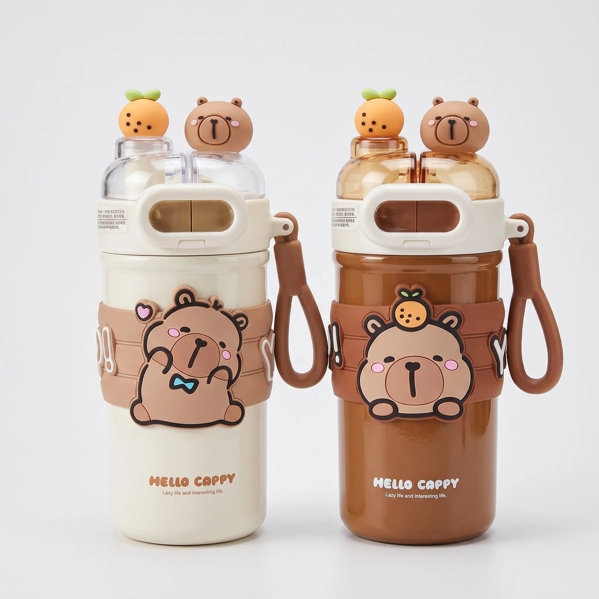 Insulated Water Bottle with Dual Compartments