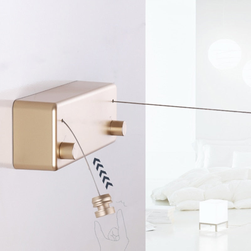 Space-Saving Wall-Mounted Laundry Drying System