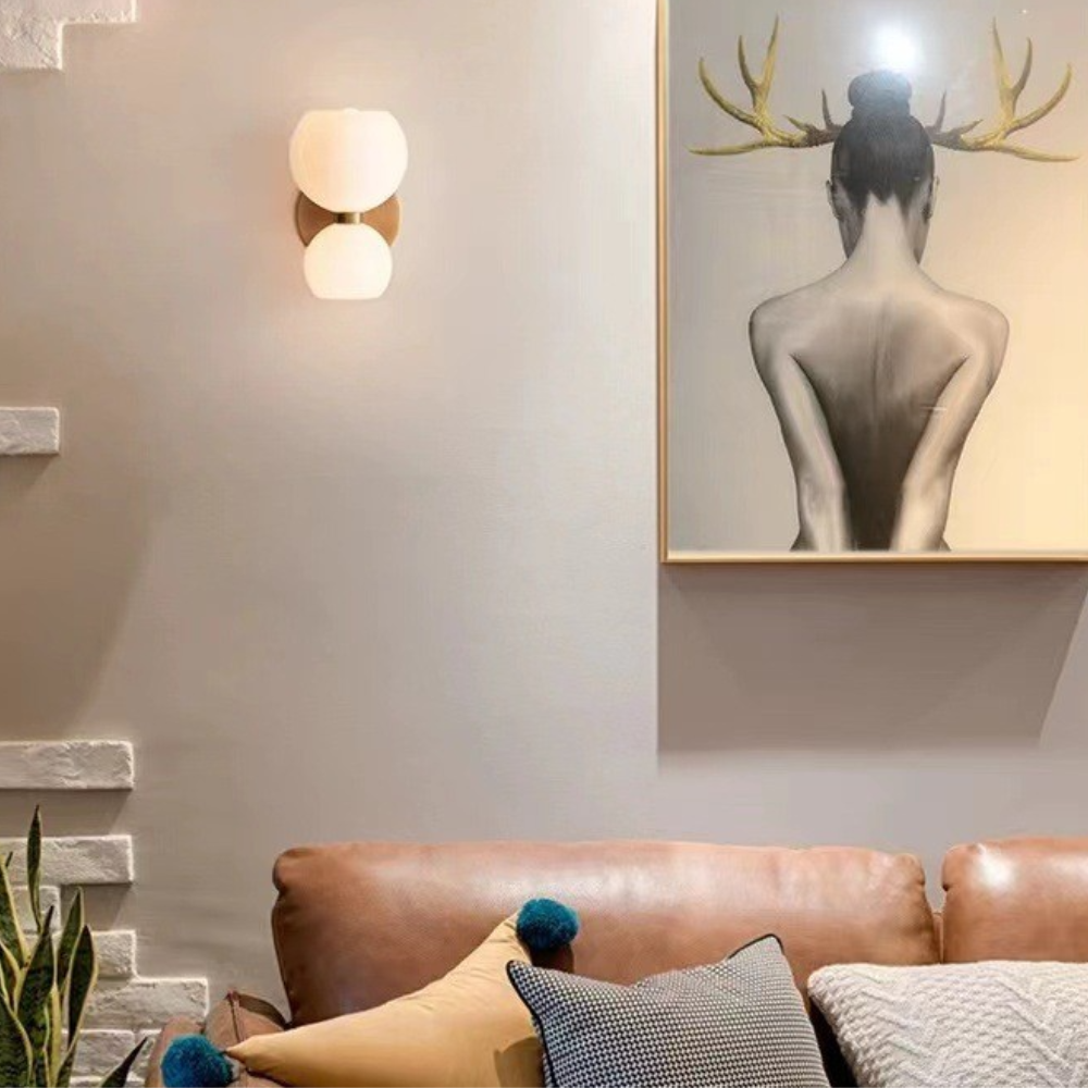 Double LED Wall Light in Minimalist Design