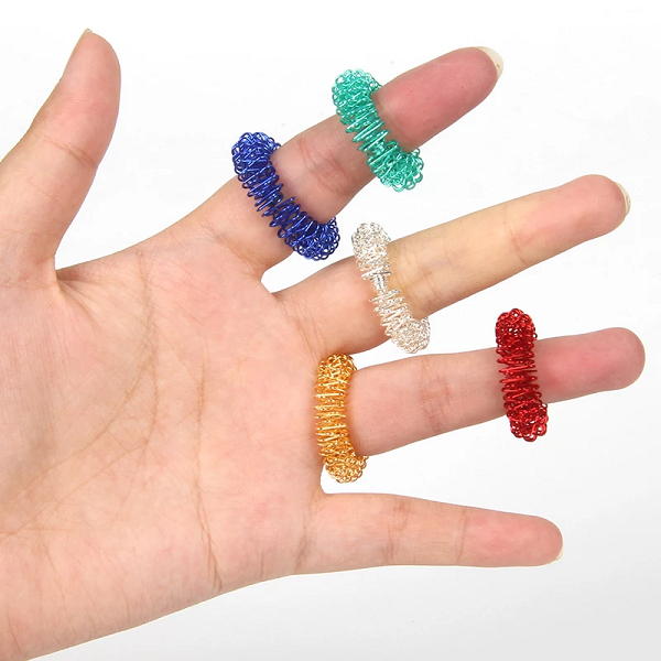 Stress Relief Sensory Finger Massage Rings for Relaxation