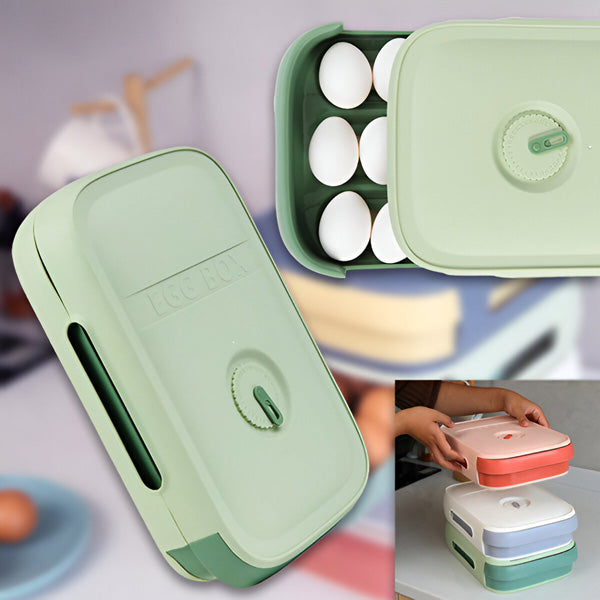 Space-Saving Egg Organizer with Freshness Tracker