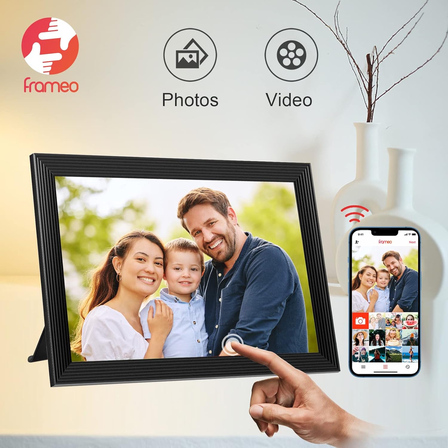 10.1-Inch Smart Digital Display with Video & Camera Features