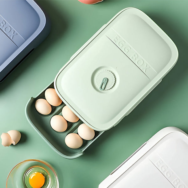 Space-Saving Egg Organizer with Freshness Tracker