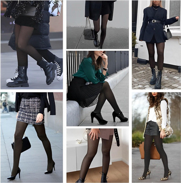 Cozy Luxe Fleece-Infused Tights for Chilly Days