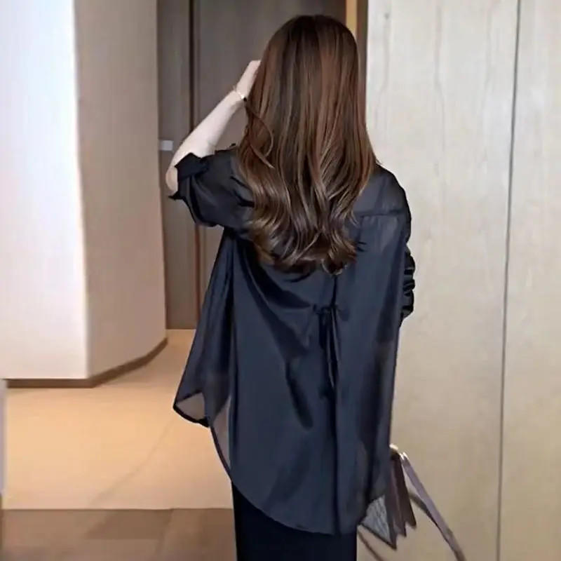 Lightweight Sun Shield Chiffon Blouse