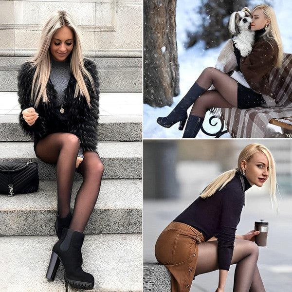 Cozy Luxe Fleece-Infused Tights for Chilly Days