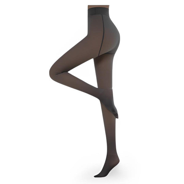 Cozy Luxe Fleece-Infused Tights for Chilly Days