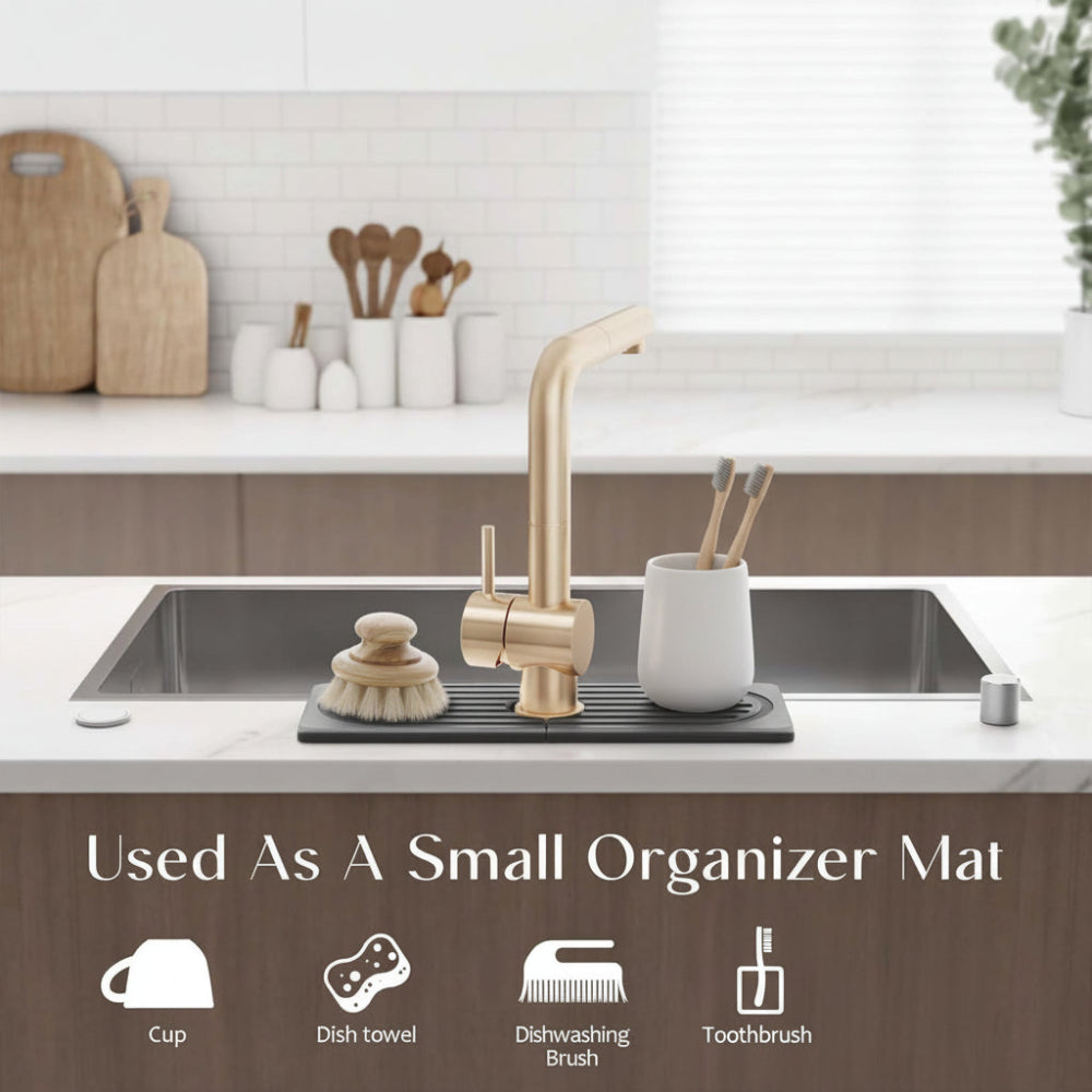 Sustainable Diatomite Sink Protector | Quick-Dry Kitchen Mat