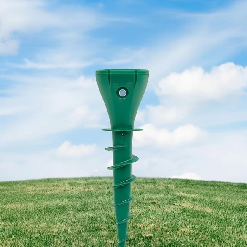 EcoShield – Solar-Powered Mole Deterrent for Sustainable Gardens