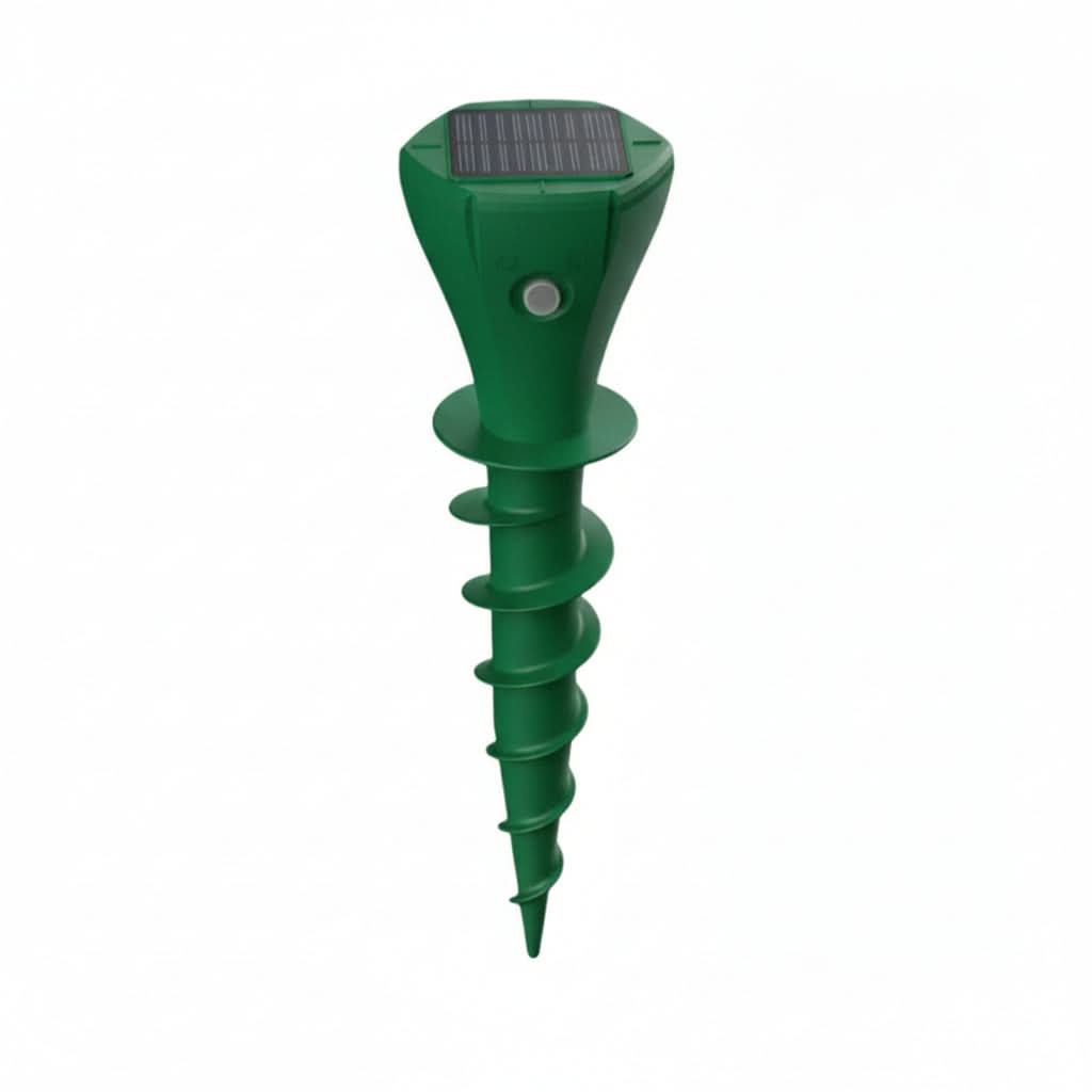 GardenShield - Solar-Powered Mole Deterrent with Silent Vibration