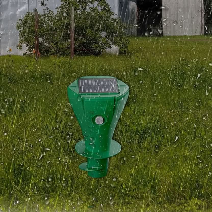 GardenShield - Solar-Powered Mole Deterrent with Silent Vibration