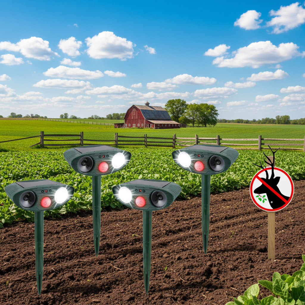 EcoGuard - Solar-Powered Ultrasonic Deer Deterrent System