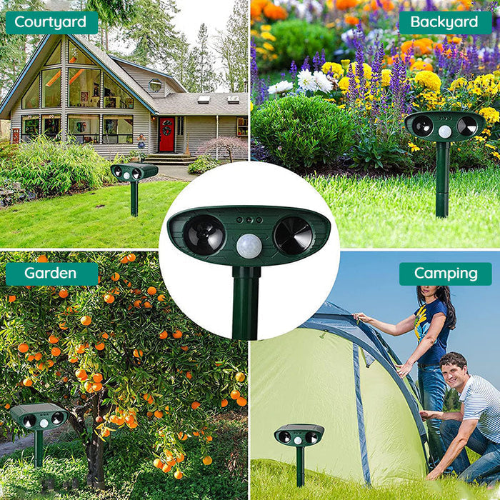 SolarShield | Motion-Activated Ultrasonic Pest Repeller for Gardens