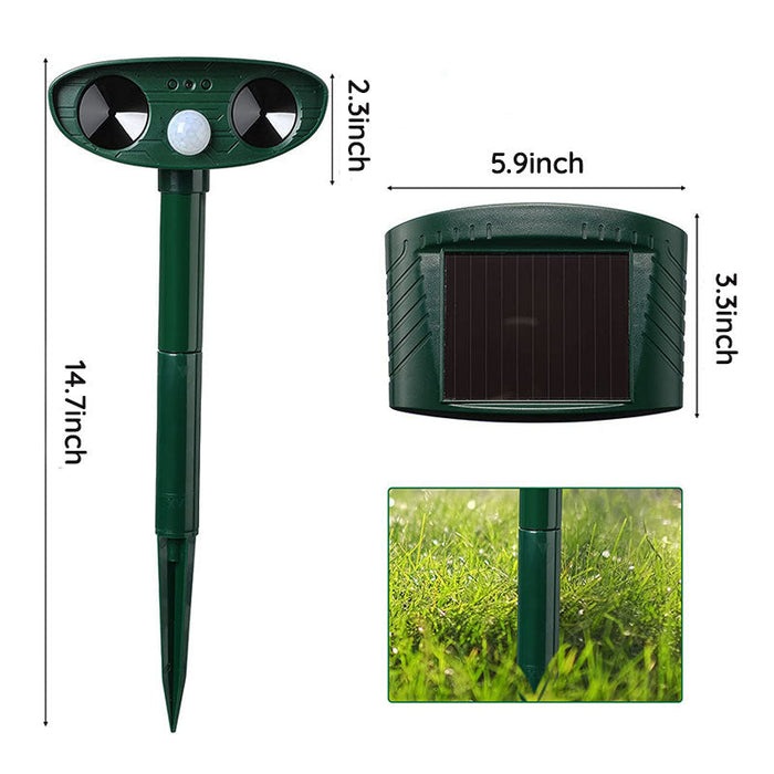 SolarShield | Motion-Activated Ultrasonic Pest Repeller for Gardens