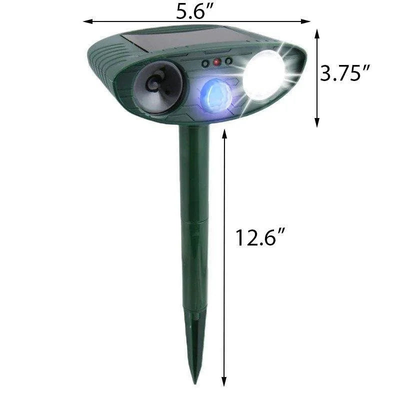 NatureGuard | Solar-Powered Ultrasonic Pest Deterrent for Gardens