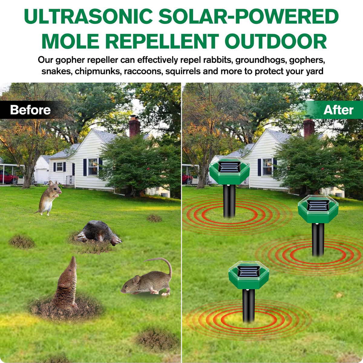 GreenShield | Solar-Powered Ultrasonic Pest Defender for Gardens