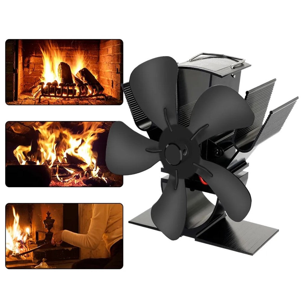 CozyFlow | Silent Wood Stove Fan with Custom Heat Control