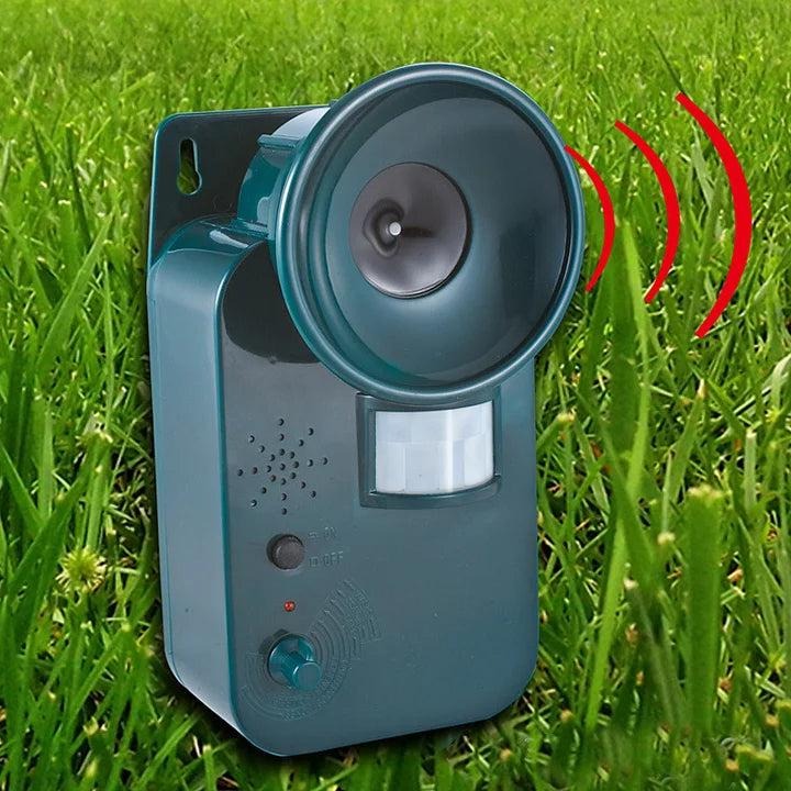 GuardianWave | Motion-Activated Ultrasonic Animal Repeller for Outdoors