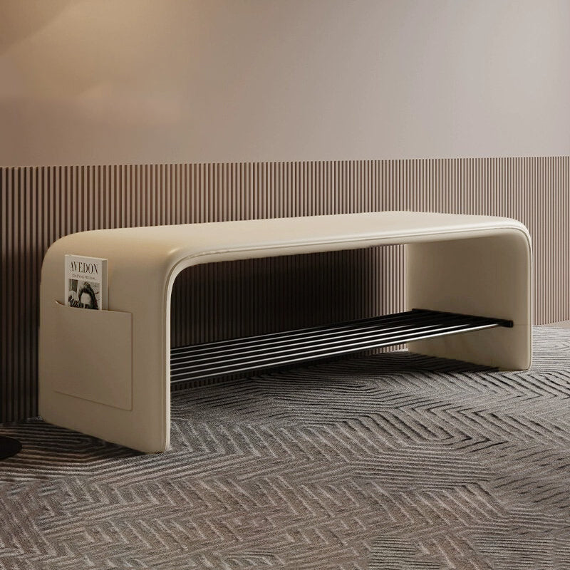 Chic Entryway Storage Bench with Eco-Conscious Materials
